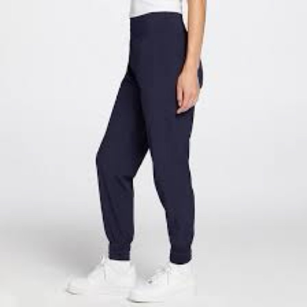 Peloton High Rise Joggers Marine Blue/navy  SZ S‎ zipper pockets and hem workout